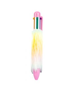 Lapicero afelpado 6en1 multicolor