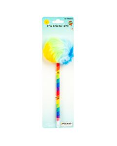 Lapicero con pom pom multicolor