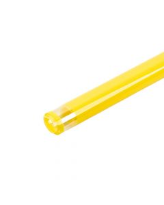 Papel plástico amarillo transparente