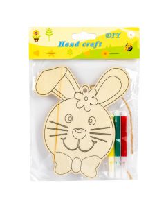 Figura conejo para colorear 4pzas