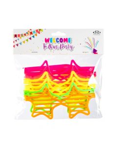 Lentes diseño estrella multicolor