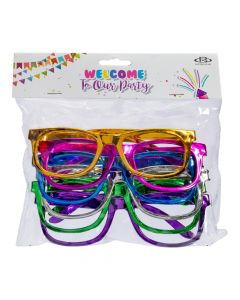 Lentes plástico multicolor brillantes