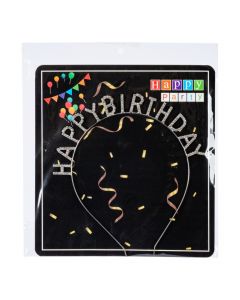 Diadema Happy Birthday elegante