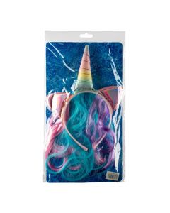 Diadema unicornio escarchada