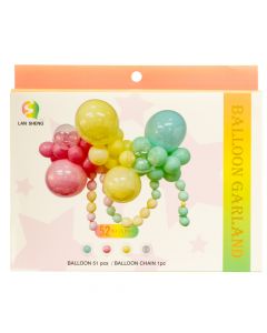 Globo látex liso 52pzas multicolor