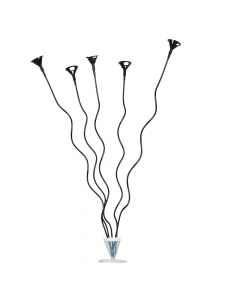 Base para globo 5pzas negro