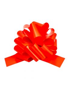 Lazo plástico liso 2.86x10cm rojo