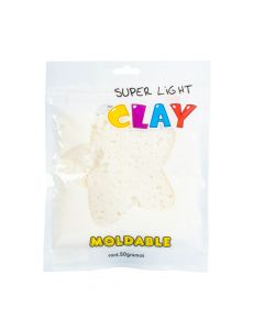 Foamy moldeable con textura super light clay 50g blanco