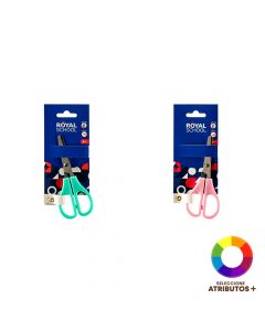 Tijera metálica punta roma +3a surtido