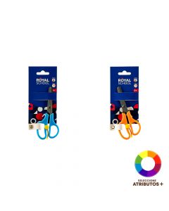 Tijera metálica punta roma +3a surtido