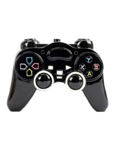 Alcancía poliresina control play 16x5x11cm negro