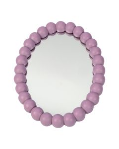 Espejo ovalado decorativo lila