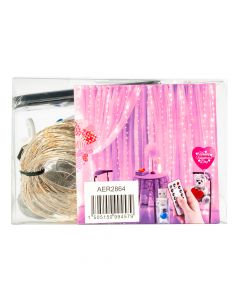 Cortina luz led USB 8 modos 200 luces