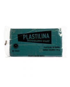 Plastilina barra verde oscuro