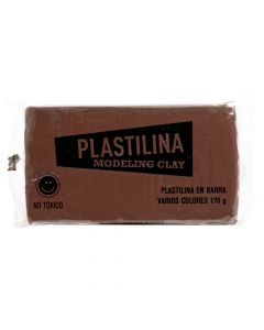 Plastilina barra marrón