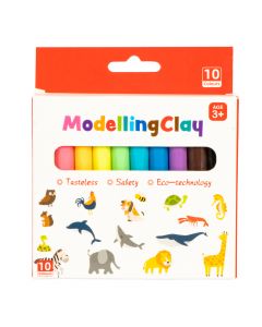 Plastilina color pastel 10und +3a surtido