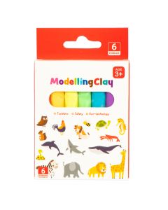Plastilina color pastel 6und +3a surtido