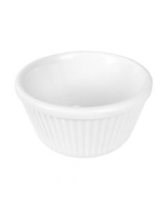 Recipiente ramekin blanco