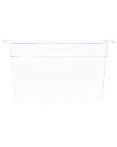 Recipiente acrílico liso con tapa transparente