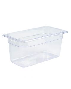 Recipiente acrílico rectangular liso 325x176x150mm 5.29l 