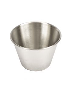 Ramekin metálico liso plateado