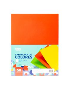 Papel cartulina 50und surtido