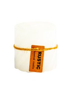 Candela aromática 7.5x7.5cm blanco
