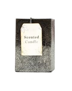 Candela aromática negro y plateado