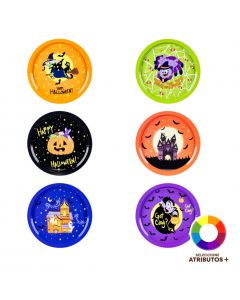 Bandeja metálica temática Halloween