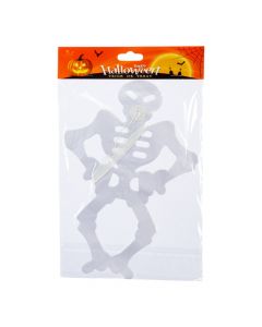 Guirnalda papel esqueletos Halloween