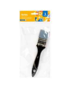Brocha madera lisa 1.5pulg negro