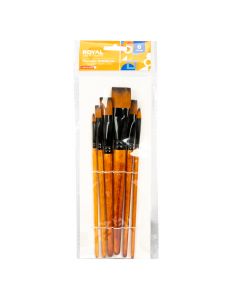 Pincel madera 6pzas