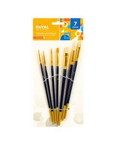 Pincel madera 7pzas