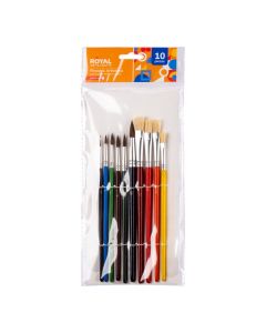 Pinceles madera cerdas Taklon