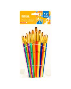 Pincel madera 12pzas multicolor