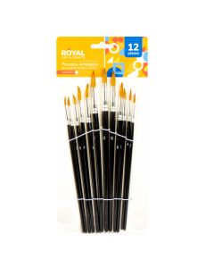 Pincel madera 12pzas