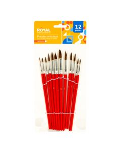 Pincel madera 12pzas