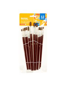 Pincel madera 12pzas