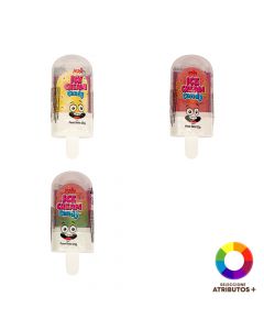 Paleta caramelo con polvo