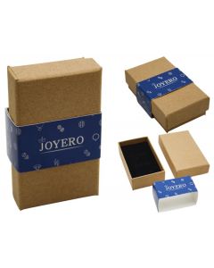 Caja joyero kraft marrón