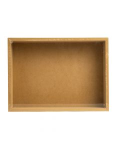 Caja madera rectangular marron