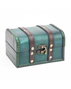 Cofre madera vintage 16x12x9.5cm 