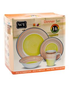 Vajilla cerámica rayas surtido