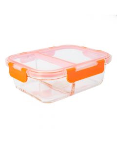Recipiente vidrio con tapa y división 980ml 