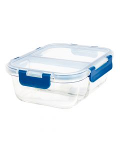 Recipiente vidrio con tapa y división 980ml