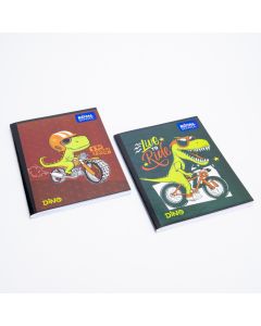 Cuaderno cosido estampado dino 100h surtido