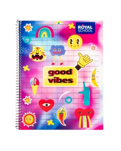 Cuaderno espiral estampado 100h surtido