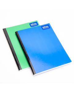 Cuaderno cosido liso estampado royal school 100h 19x25cm surtido
