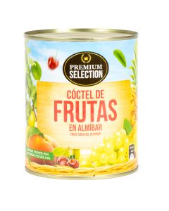 Coctel frutas almíbar