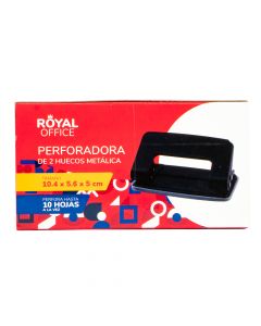Perforadora metal lisa negro